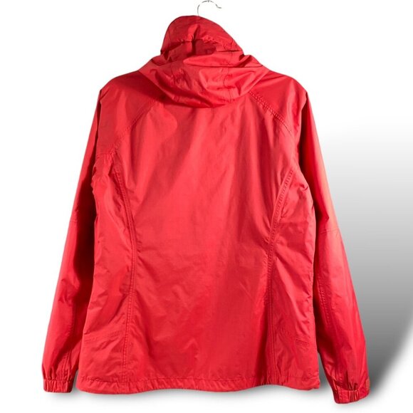 Columbia OmniTech Rain Jacket Women's Sz L Red Waterproof Breathable Lightweight - Picture 7 of 13